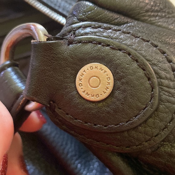 EUC DKNY leather hobo bag - Picture 9 of 13